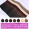 Tape in Hair Extensions Human Hair Dark Brown Straight Hair Extensions Tape in Human Hair 20 Pcs/Pack 40g Tape in Extensions Hair Extensions 10 Inch for Women （10Inch，Dark Brown，40g)