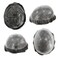 Toupee for Men, Human Hair Hair Replacement Systems, Real Hair Units Poly Skin Knotted Hairpieces #1B40