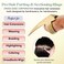 Hair Parting &amp; Sectioning Ring - Stainless Steel Finger Braiding Hair Pick Tools Quick Installation of Human Hair Extensions Hair Styling Tools (Gold)