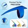 Hair Parting &amp; Sectioning Ring - Stainless Steel Finger Tool For Braiding Hair Pick for Precise Durable Dreadlocks Wig Quick Installation of Human Hair Extensions Styling Tools (Blue)