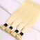 613 Bundles Human Hair Extensions For Women Real Straight Human Hair Bundles Light Blonde Color 3Bundles Human Hair Bundles Enough full head (202224 Inch)