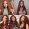 Reddish Brown Human Hair Bundles Color 33 Bundles Brown Copper Red Straight Human Hair 3 Bundles 30 32 34 inch Color 33 Copper Red Straight Bundles Remy Hair Extensions