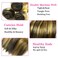 P1B/27 Human Hair Bundles Color #27 Straight Human Hair Bundles Honey Blonde Bundles Brazilian Unprocessed Virgin Hair 3 Bundles 10 12 14 Inch Highlight Bundles Hair Extensions