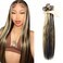 P1B/27 Human Hair Bundles Color #27 Straight Human Hair Bundles Honey Blonde Bundles Brazilian Unprocessed Virgin Hair 3 Bundles 10 12 14 Inch Highlight Bundles Hair Extensions