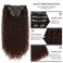 BHF 26 inch Kinky Curly Clip In Hair Extension, Double Weft Full Head Japanese Heat Resistance Fiber 140g Synthetic Hair Extensions For Women 7pieces (#t1b/33)