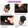 Afro Puff Drawstring Ponytail Premium Medium Brown Short Synthetic Kinky Curly Bun Hair Extensions, Updo Hairpieces for Black Women Girls (#4)