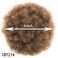 Afro Puff Ponytail for Black Women Kinky Curly Ponytail Hair Ombre Brown Synthetic Hair Bun Extensions Hairpieces Updo Hair With Two Clips (1BT27)