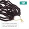 Goddess Locs Crochet Hair for Black Women 24 Inch 8 Packs Deep Wave Faux Locs Croceht Braids Soft Locs Crochet Braid Pre Looped with Curly Ends Hair Extensions(24 Inch/Pack of 8, T/BUG)