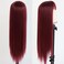 Maycaur Burgundy Red Synthetic Hair Wigs with Full Bangs Long Straight Women's Wig Heat Resistant Synthetic No Lace Front Wigs for Fashion Women Daily Use