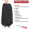 Xtrend 12 Inch 7 Packs Spring Twist Crochet Braids Hair For Butterfly Faux Locks Short Crochet Hair Synthetic Braiding Hair Extensions For Woman (1B#)