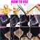 6 Packs 43 Inch Hair Tinsel Extensions with Tools Kit 1200 Strands Tinsel Hair Extensions for Women Girls Heat Resistant Sparkling Shiny Glitter Hair Pieces for Christmas Cosplay Party (43 inch,red)
