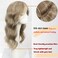 Hair Toppers for Women 18 inch Wavy Curl Hair Topper for Women Synthetic Hair Pieces for Women with Thinning Hair Clip In Hair Topper Wiglets with Fringe (Ash Blonde)