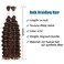 Deep Wave Bulk Braiding Hair Bundles - 25% Human Hair Mixed Hair Bundles For Human Braiding Hair No Weft 160g (1 Pack&mdash;2 Bundles) Boho Braids Wet and Wavy Synthetic Hair Extensions
