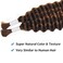 Deep Wave Bulk Braiding Hair Bundles - 25% Human Hair Mixed Hair Bundles For Human Braiding Hair No Weft 160g (1 Pack&mdash;2 Bundles) Boho Braids Wet and Wavy Synthetic Hair Extensions