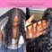 FDX Human Braiding Hair for Boho Braids 18 Inch Deep Wave Bulk Human Hair for Braiding 2 Bundles Bohemian Boho Hair for Braiding 100% Brazilian Curly Wet and Wavy Human Braiding Hair 1B Black