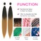 28inch Blonde Ombre Braiding Pre Stretched Hair Extensions 4pcs/pack 1B 27# Braiding Hair Hot Water Setting Styles(1B/27#)