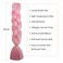 Herina Pink Braiding Hair One Pack Baby Pink Fake Braids In Hair Extensions Colored French Pink Braid High Temperature Fiber Light Pink Jumbo Braids(1pc/pack)