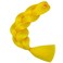 Herina Yellow Hair For Fake Braids One Pack Bright Yellow Braiding Hair Extensions High Temperature Jumbo Braiding Hair(1pc/pack)