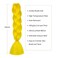 Herina Yellow Hair For Fake Braids One Pack Bright Yellow Braiding Hair Extensions High Temperature Jumbo Braiding Hair(1pc/pack)
