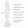 Herina White Braiding Hair Extensions 3pcs Fake Braids White Color For Bubble Braids Jumbo Braiding Hair White Braiding Hair For Women(3pc/pack)