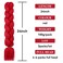 HAIRCUBE Red Braiding Hair 24 Inch 3 Packs Pre Stretched Box Braids Colorful Twist Braiding Hair Extensions Synthetic Crochet Braiding (Red)