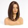 HAIRCUBE Short Wigs for Women,Brown Bob Wig Shoulder Length Synthetic Wig Heat Resistant Hair for Daily Party Use 16 Inches(Brown Mixed Blonde)