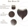 men's toupee hairline straight tape in human hair v-shape natural black hair extension hairline pu thin skin base mens hair toppers replacement toupee (0.78 * 6.3 inch,6 inch, Dark Brown)