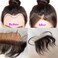 HD Lace Hairline With Baby Hair 6x1 Replacement Forehead Fringe Bangs Swiss Transparent Lace Edges Hairpieces Remy Human Hair Natural Color For Women