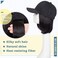 Hairro Hat Wig Hair Extension Baseball Hat with Hair Attached Short Bob Hairstyle Adjustable Synthetic Cap Hair Extensions For Women Chemo Wig 11" 170g #2A Natural Black