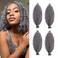 Hairro Passion Twist Hair 16 Inch, Soft Locs Crochet Hair, Pre Separated Springy Afro Twist Hair 4 Packs Marley Twist Braiding Hair for Faux Locs Synthetic False Hair Extension for Black Women Grey