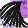 Ponytail Beads Dreadlocks Hair Extensions Braided Ponytail Wig for Cosplay Dress Up Cute Hair Accessories for Girls Chemical Fiber Hair Bow Tie for Weaving Family Hair Decoration