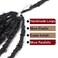 BOHOBABE 18 Inch Light Weight Butterfly Locs Crochet Hair 8 Packs Long Black Distressed Butterfly Faux Locs Crochet Hair, 1B