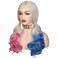 ColorGround Blonde with Blue and Pink Pigtails Wig (Wig Only)