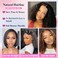 HD Glueless Wigs Human Hair Pre Plucked Pre Cut Bob 4x4, 10 Inch #1B Natural Black 210% Density Hairline Curly Bob Wig Human Hair, Wear and Go Deep Wave Lace Front Wigs Human Hair for Black Women
