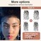 EMMOR HD Lace Edges Stripes Baby Hair for Women Invisible Virgin Human Hair Reusable Natural Black Curly 4pcs