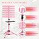 JANMPASK Braiding Hair Rack Height Adjustable Braiding Rack Hair Extension Holder with Hair Braiding Tools Hair Divider Rack for Braiding Hair Separator Stand (pink)
