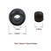 200 Pcs 3.0mm Hair Beads Silicone Lined Nano Rings Micro Links Beads for Hair Extensions Feather Extension (Black)