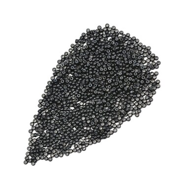 200 Pcs 3.0mm Hair Beads Silicone Lined Nano Rings Micro Links Beads for Hair Extensions Feather Extension (Black)