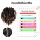Dreadlock Ponytail Extensions 8 inch Loc Drawstring Ponytail Clip in on Ponytails Hair Extensions Fake Ponytail Hairpieces Loc Accessories for Black Women (1BT27#, 8 inch)