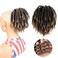 Dreadlock Ponytail Extensions 8 inch Loc Drawstring Ponytail Clip in on Ponytails Hair Extensions Fake Ponytail Hairpieces Loc Accessories for Black Women (1BT27#, 8 inch)