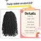 Yanky Twist Crochet Hair 10inch Pre-Twisted Bohemian Twist Curly Braiding Hair Extensions 2Packs Pre-looped Mini Passion Braids Spring Crochet Braiding Hair Extensions Black