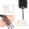 Yanky Twist Crochet Hair 10inch Pre-Twisted Bohemian Twist Curly Braiding Hair Extensions 2Packs Pre-looped Mini Passion Braids Spring Crochet Braiding Hair Extensions Black