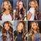 Highlight Omber 13x6 Lace Front Wigs Human Hair Body Wave Lace Front Wigs Human Hair Pre Plucked 13x6 HD Lace Frontal Wigs for Women 150 Density (P4/27, 32 Inch)