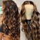 Highlight Omber 13x6 Lace Front Wigs Human Hair Body Wave Lace Front Wigs Human Hair Pre Plucked 13x6 HD Lace Frontal Wigs for Women 150 Density (P4/27, 32 Inch)