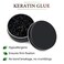 25 g Hair Extension Italian Keratin Glue Granule Pellet for Hot Fusion, K Tip, U-Tip, I-Tip, Keratin Granule Bead, Hair Glue, Hot Keratin Glue for Hair Extension and Nail Design (Black)