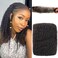Afro Kinkys Bulk Human Hair For Dreadlock Extensions Afro Kinky Curly 100% Human Braiding Hair For Repair Crochet Dreads Loc Twist Braids (#1B, 10Inch-50Gram)