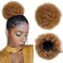 Afro Puff Kinky Curly Drawstring Ponytail For Black Women High Puff Drawstring Short Ponytail Bun For Short Natural Hair Afro Kinky Curly Ponytail Hairpieces With Clip In(27#)