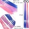 Colored Braids Hair Extensions with Rubber Bands Rainbow Braided Synthetic Hairpieces Ponytail Hair Accessories for Women Kids Girls Party Highlights Cosplay Dress Up (12PCS C Style)