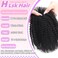 12Inch Afro Kinkys Bulk Natural Black 100% Human Hair 45g&plusmn;5g/bundles - Braiding Hair for Dreadlocks/Loc Repair/Dreadlock Extensions/Twists/Braids