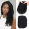 12Inch Afro Kinkys Bulk Natural Black 100% Human Hair 45g&plusmn;5g/bundles - Braiding Hair for Dreadlocks/Loc Repair/Dreadlock Extensions/Twists/Braids